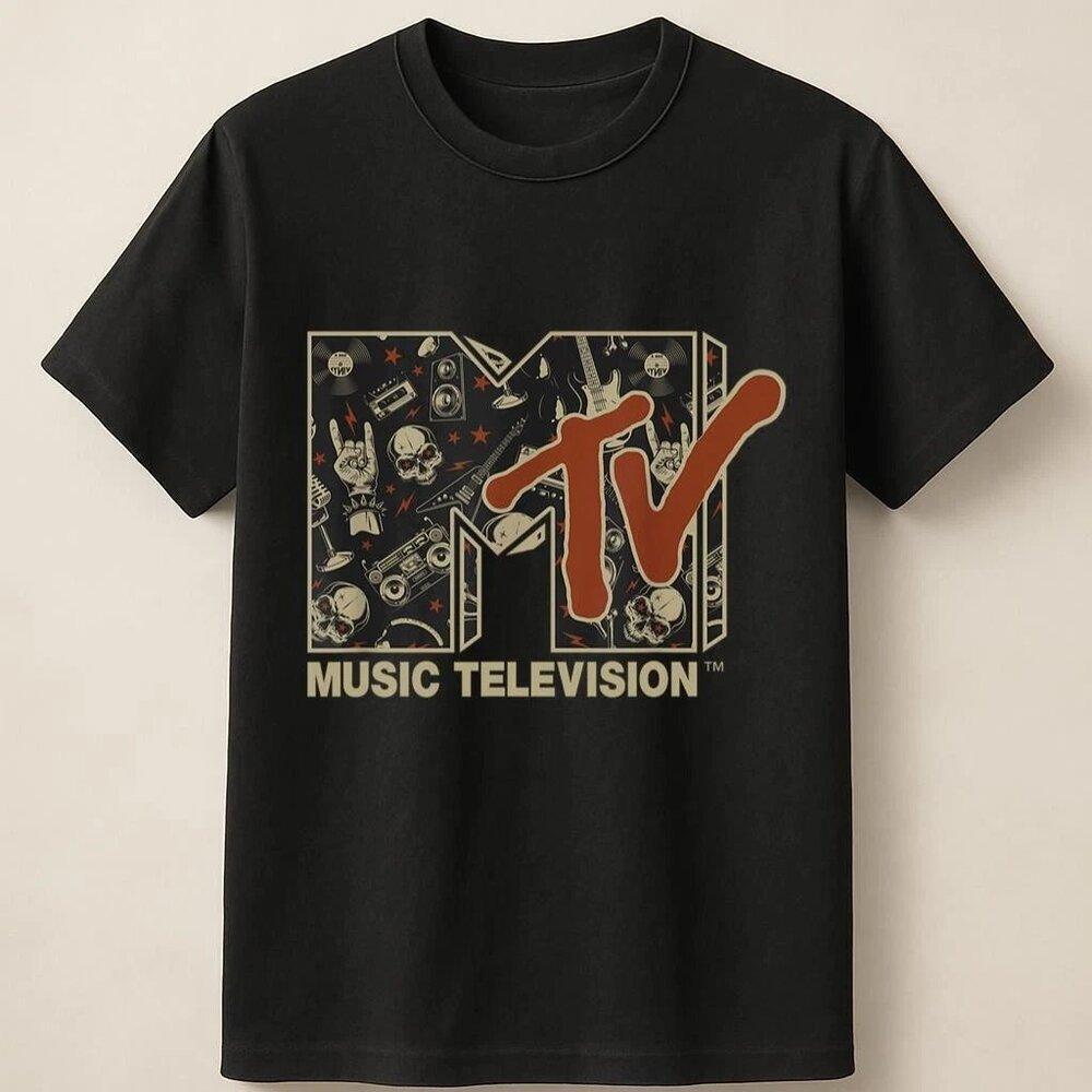 Mtv Music Tv T With Rock And Roll Collage Artwork Unisex T Shirt 73